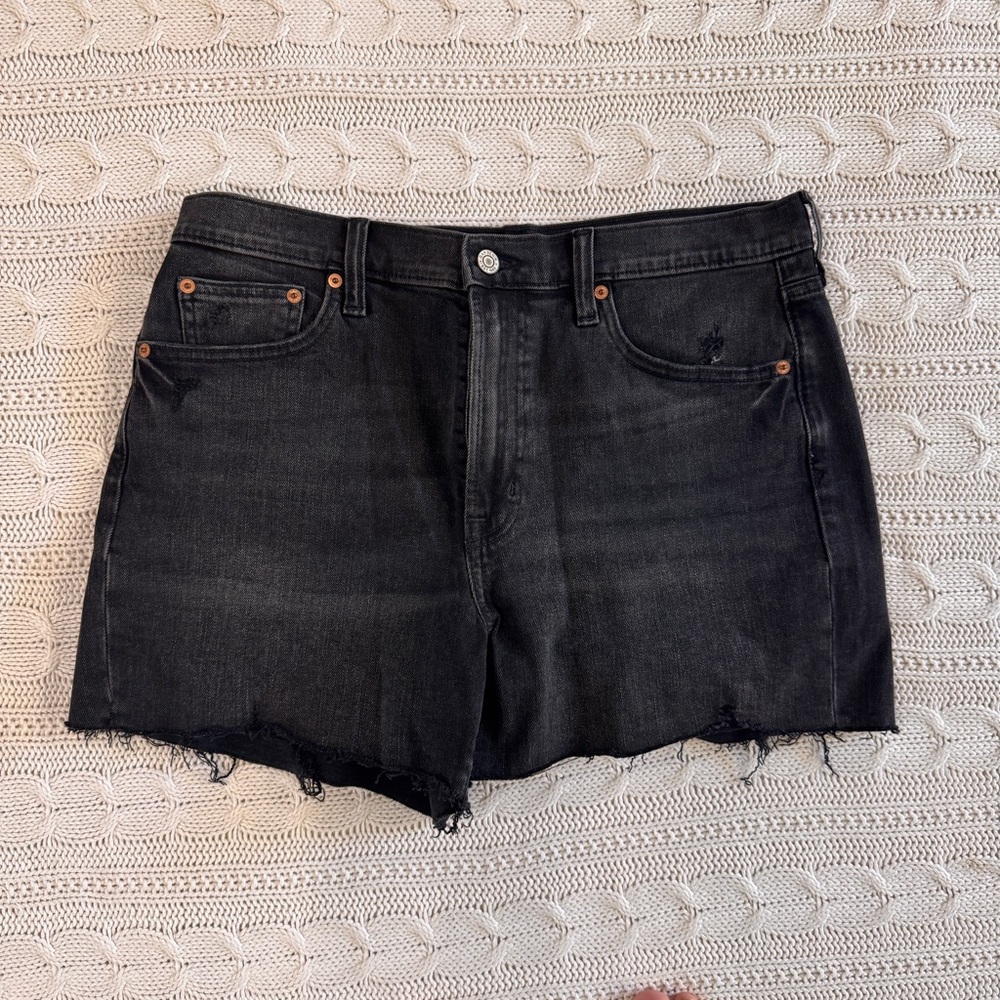 Gap High Rise Black Denim Women's Shorts